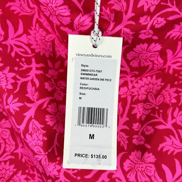 New Vineyard Vines Winter Garden Strapless One Piece Bathing Suit M - Picture 12 of 13